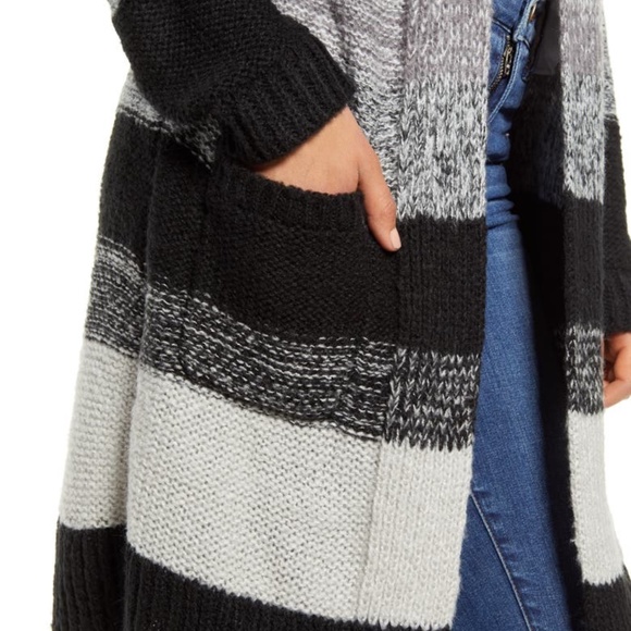 BP Bold Stripe Longline Cardigan- size XS - Picture 3 of 7